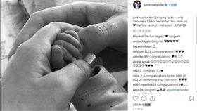 韋蘭德透過IG告知球迷們女兒的出世。（圖／翻攝自韋蘭德IG）