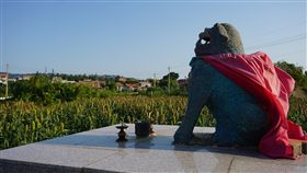 金門高粱風獅爺文化季登場　首推尋找風獅爺2018金門縣金沙鎮高粱老街風獅爺文化季6日起一連兩天在金門縣文化園區舉行，今年更首推「尋找風獅爺APP」，邀請民眾一起來尋找金沙鎮的56座風獅爺。中央社記者黃慧敏攝　107年10月6日