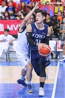 台韓明星公益籃球賽韓國明星隊朴宰民。（記者林士傑/攝影）