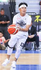 台韓明星公益籃球賽台灣明星隊郭彥均。（記者林士傑/攝影）
