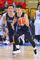 台韓明星公益籃球賽韓國明星隊隊長鄭珍雲。（記者林士傑/攝影）