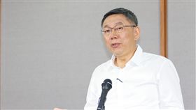 2018台北市長公辦辯論會記者會柯文哲。（記者林士傑/攝影）
