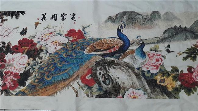 強嬤神手繡「花開富貴」　網友全驚呆