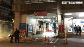 台北市西門町洛陽停車場女子跳樓命危送醫（翻攝畫面）