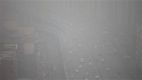 大陸,空汙,霧霾,PM2.5,紫色,警戒　圖／翻攝自微博