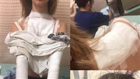 台北,Riva,格鬥美少女,殷宛琦,油鍋爆炸,燙傷（圖／翻攝自格鬥美少女Riva臉書）