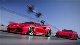 Samir Sadikhov設計的Ferrari F40 TRIBUTE。（圖／翻攝網站）