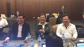 ▲民進黨祕書長洪耀福（左起）、選對會召集人陳明文、林錫耀。（圖／記者林仕祥攝）