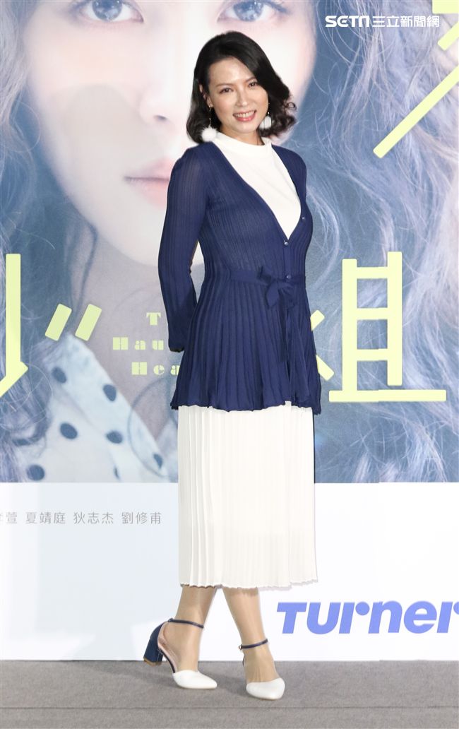 「腦波小姐」卡司發佈記者會陳孝萱。（記者林士傑/攝影）