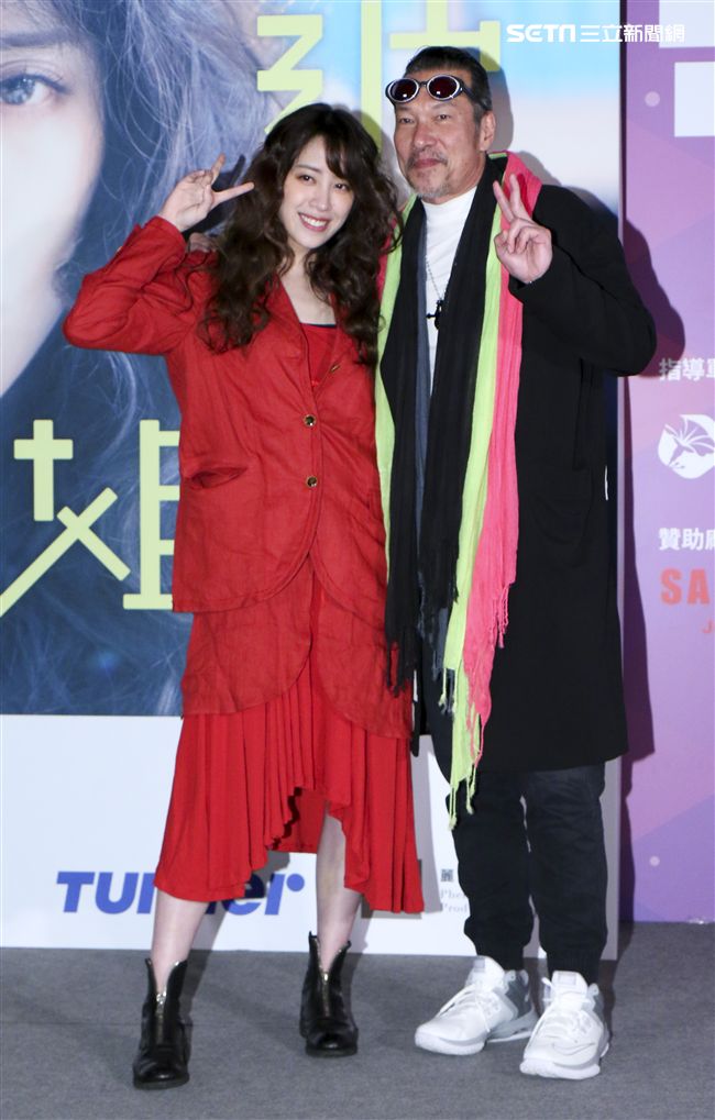 「腦波小姐」卡司發佈記者會歐陽妮妮、黃仲崑。（記者林士傑/攝影）