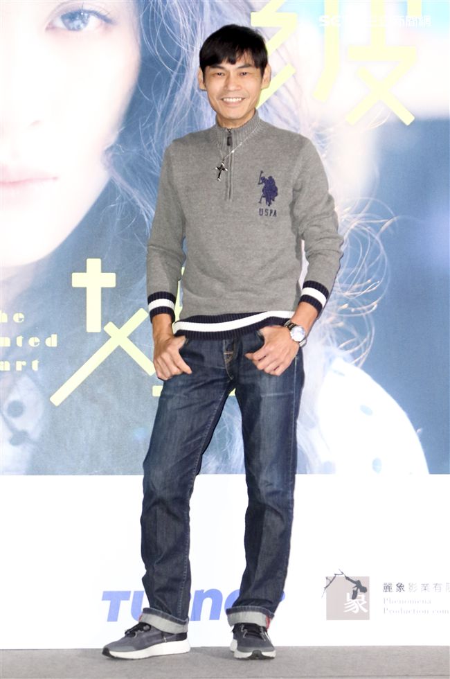 「腦波小姐」卡司發佈記者會夏靖庭。（記者林士傑/攝影）