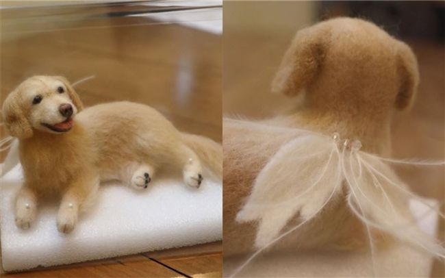 愛犬離世半年…友人用牠的毛做成公仔