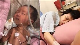  章家瑄女兒出生。（翻攝臉書）