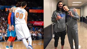 鬍鬚兄弟聚首！亞當斯對坎特出狠招… 
NBA,奧克拉荷馬雷霆,Steven Adams,紐約尼克,Enes Kanter,鬍鬚兄弟 
翻攝自推特