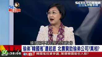 北農贊助瑜弟公司疑雲　她曝光真相！