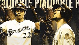 ▲貝茲（Mookie Betts）、葉力奇（Christian Yelich）拿下美職年度MVP。（圖／翻攝自MLB推特）