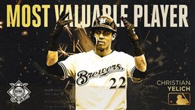 ▲釀酒人隊葉力奇（Christian Yelich）拿下國聯年度MVP。（圖／翻攝自MLB推特）