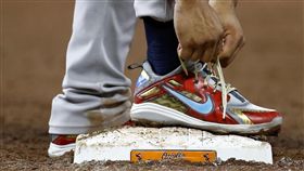 Gleyber Torres球鞋。（圖／美聯社／達志影像）