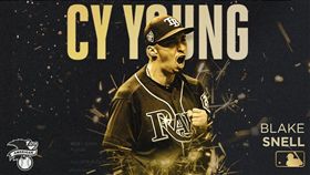 ▲光芒投手史奈爾（Blake Snell）獲得美聯賽揚獎。（圖／翻攝自MLB推特）