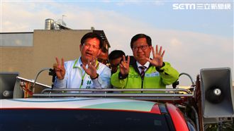 學運市長來相挺！鄭文燦陪林佳龍掃街