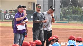 林智勝出席徐生明少棒賽棒球教室。（圖／記者王怡翔攝影)