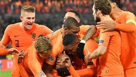 ▲荷蘭擊敗法國，球員們欣喜若狂。（圖／翻攝自UEFA官網）