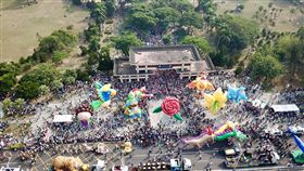 高雄大遊行空拍圖(圖／陳其邁辦公室提供)