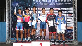 男子菁英組短距離項目競爭激烈。（圖／中華民國自行車騎士協會提供）