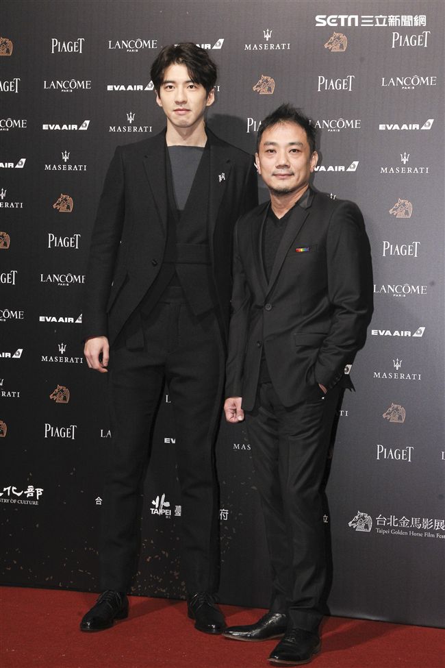 第55屆金馬獎「范保德」入圍新演員獎傅孟柏與導演蕭雅全。（記者邱榮吉、林士傑/攝影）