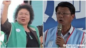 謝龍介、陳菊／中央社、資料照