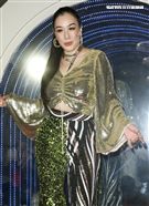 「羅麗芬控股」上市紀念慶典藝人鍾麗緹歌舞獻藝。（記者林士傑/攝影）