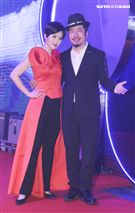 「羅麗芬控股」上市紀念慶典主持人寇乃馨、黃國倫。（記者林士傑/攝影）