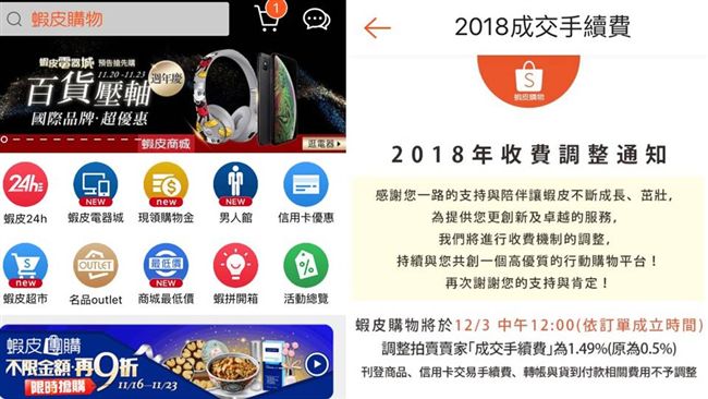 賣家成交費調漲2倍　蝦皮這樣回應