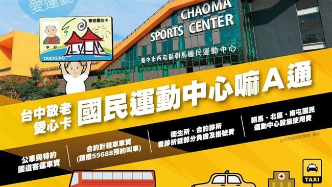 台中市敬老愛心卡福利持續加碼！