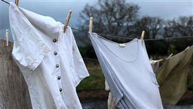 曬衣服、晾衣服（圖／Pixabay）
