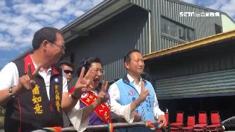 辭不辭立委？王惠美擋鏡頭不願回應