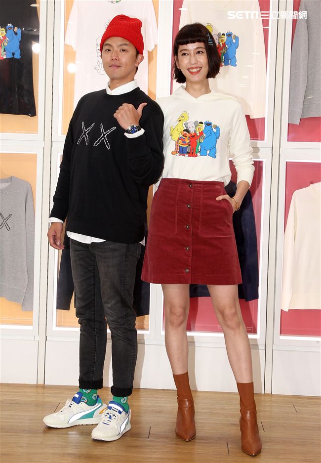 黃鴻升、陳庭妮多變穿搭演繹自我個性。（記者邱榮吉/攝影）