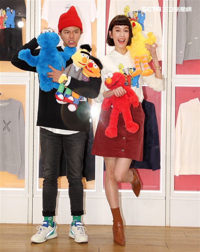 黃鴻升、陳庭妮多變穿搭演繹自我個性。（記者邱榮吉/攝影）