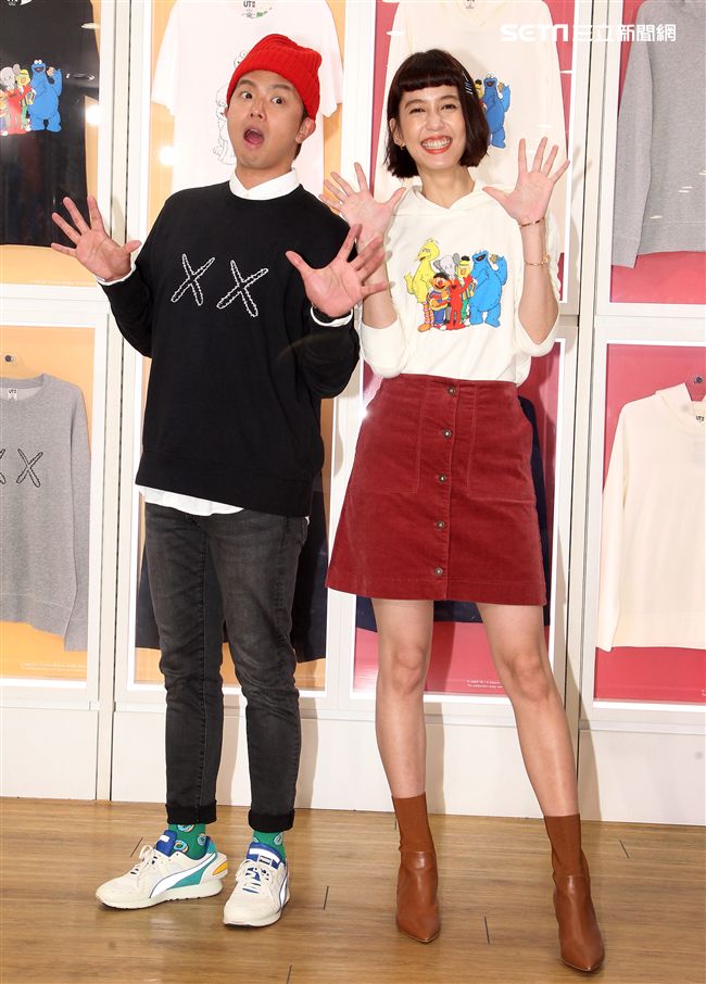 黃鴻升、陳庭妮多變穿搭演繹自我個性。（記者邱榮吉/攝影）