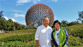 張泰山逛花博(圖/台中市政府提供)