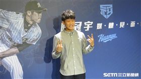 ▲千葉羅德左投陳冠宇媒體會。（圖／記者蕭保祥攝影）