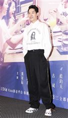 三立迷你劇「你好，幸福」首映會主演藍鈞天。（記者林士傑/攝影）