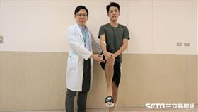 陳姓男大生運動過度確診橫紋肌溶解症，所幸及時接受治療，症狀改善未影響腎功能。（圖／亞大醫院提供）