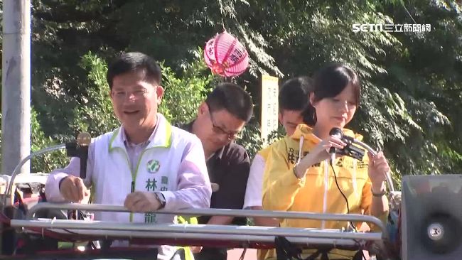 洪慈庸挺孕肚力挺　林佳龍暖心回應