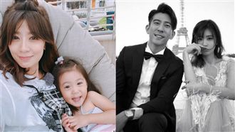 賈靜雯穿婚紗登場…咘咘萌笑興奮拍手