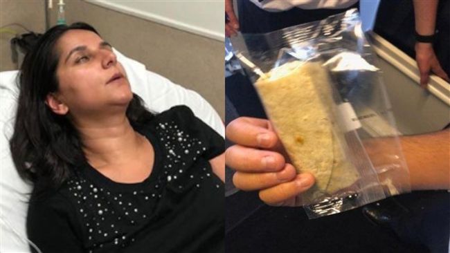 飛機食物沒標示…！她吃沙威瑪險死