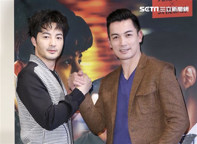 公視新創電影「完美正義」主演古斌、伊正。（記者林士傑/攝影）
