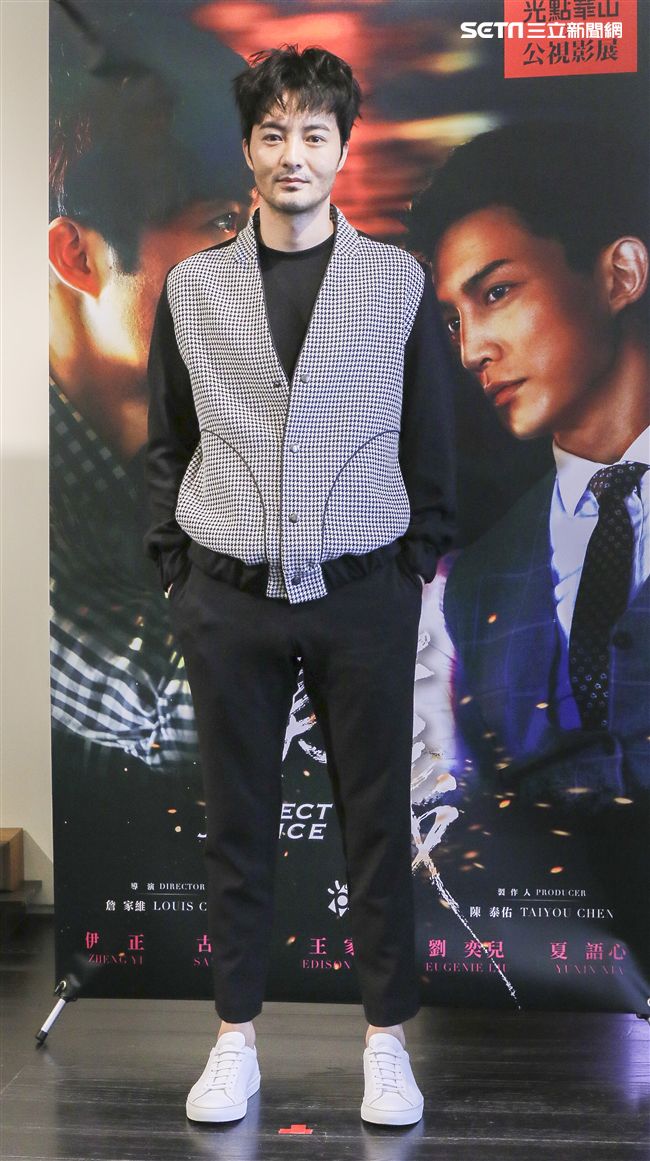 公視新創電影「完美正義」主演古斌。（記者林士傑/攝影）