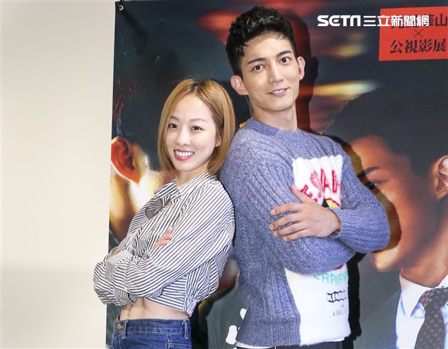 公視新創電影「完美正義」王家梁、夏語心。（記者林士傑/攝影）