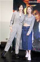 公視新創電影「完美正義」女演員劉奕兒、夏語心。（記者林士傑/攝影）